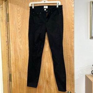 J Crew black toothpick jeans